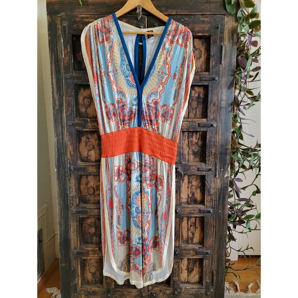 Jean Paul Gaultier Soleil S/S 1994 "Les Tatouages" Currency Dress Sz L - Picture 2 of 7